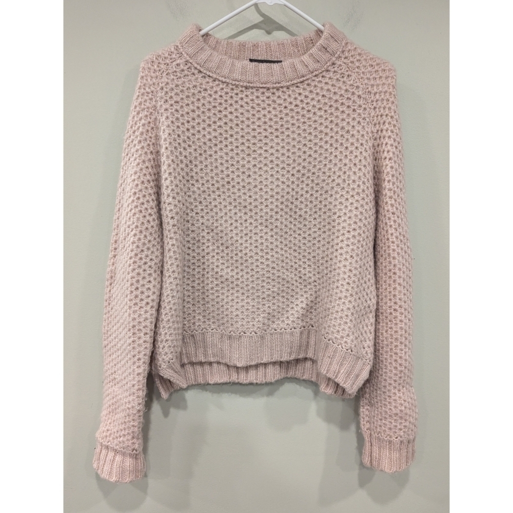 Wooden Ships Pink Knit Mohair Blend Sweater Size S/M